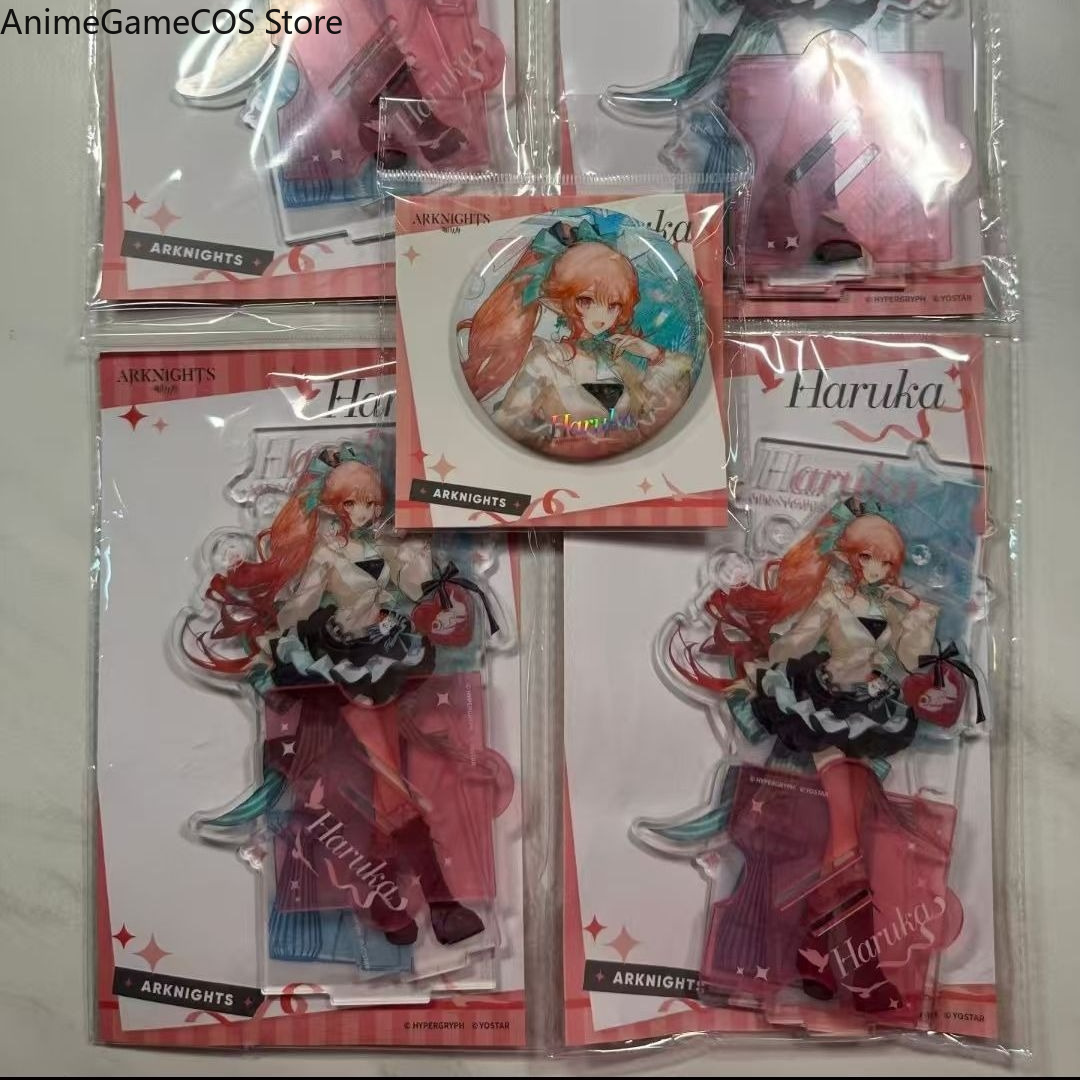 Pin Button Badge - Anime Arknights Vermeil Cosplay, espositore in