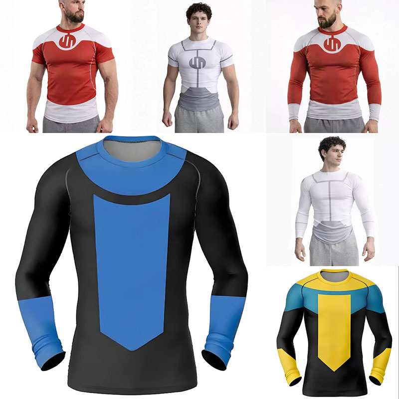 Anime Merchandise Clothes - Nuova Maglietta Rash Guard Invincibile per