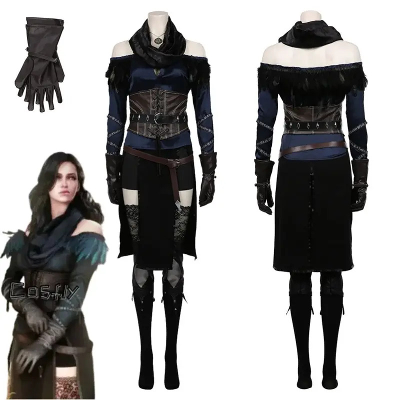 Anime Girl Merchandise - Yennefer Cosplay Fantasia Costume Travestimento per