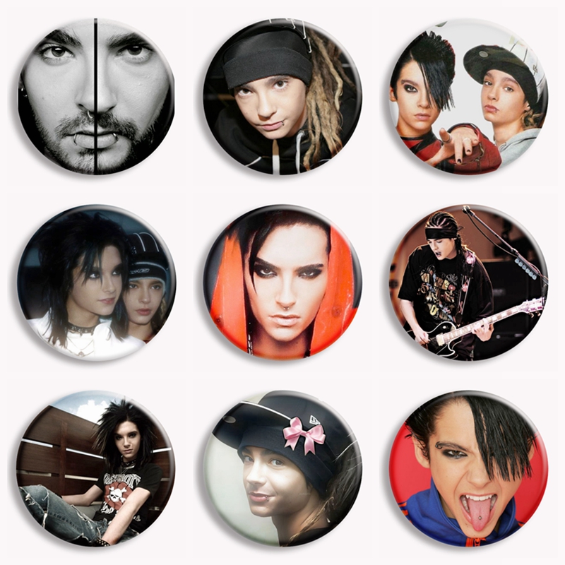 Pin Button Badge - Rock Band toyio Hotel Kaulitz Vintage