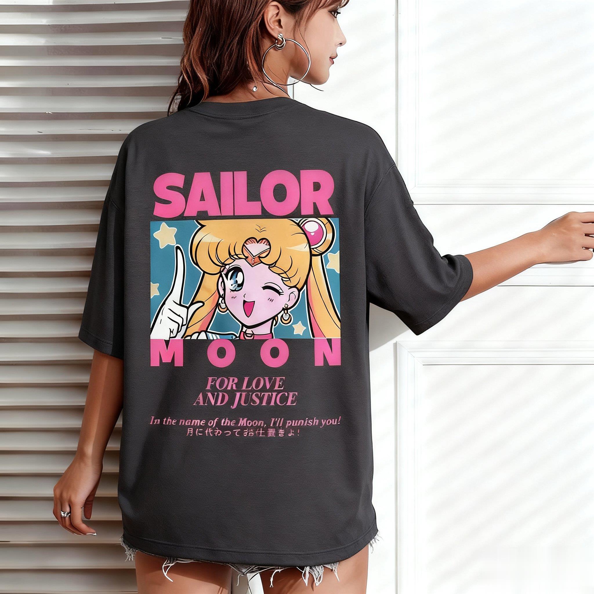 Anime Merchandise Store Japan - Nuova T-shirt Oversize Casual Streetwear Sailor