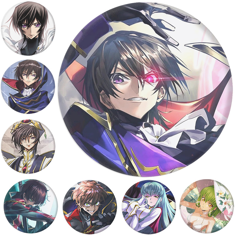 Pin Button Badge - Lelouch Lamperouge Spille Distintivo Anime Periferiche