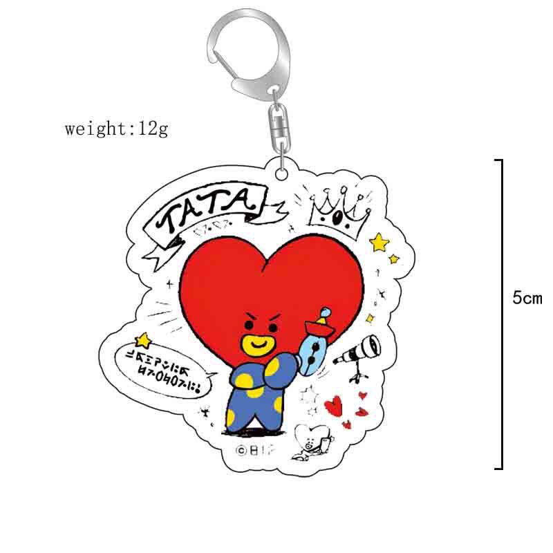 Portachiavi in acrilico BT21 a - Anime Girl Merchandise recensione e prezzo
