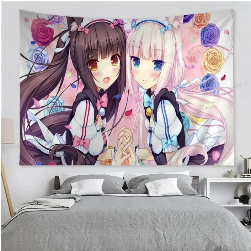 VIKAMA Tapestry Anime Cat Girl - Wall Scroll Tapestry recensione e prezzo