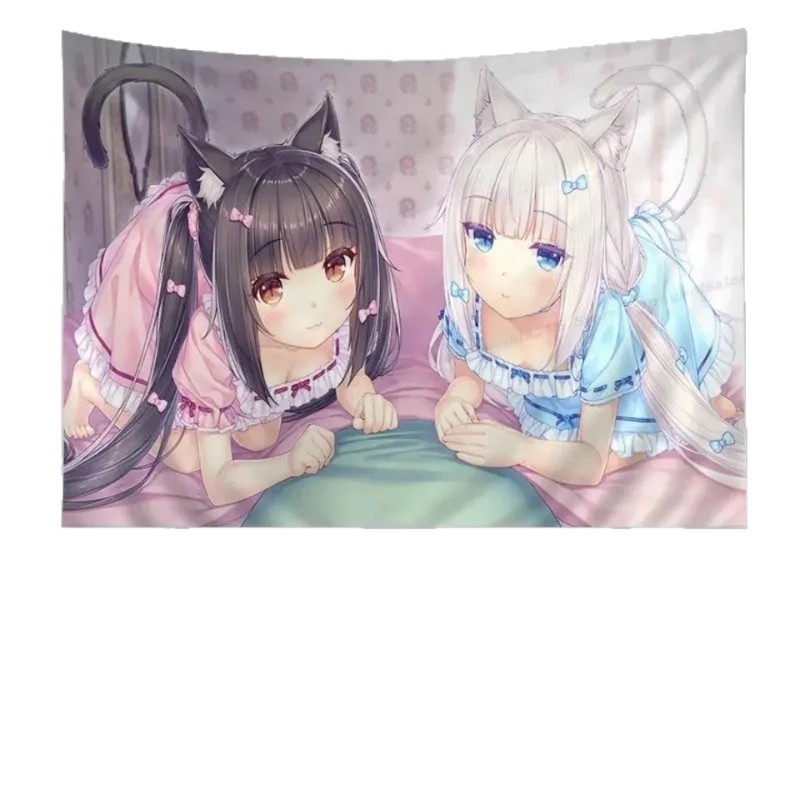 VIKAMA Tapestry Anime Cat Girl - Wall Scroll Tapestry recensione e prezzo